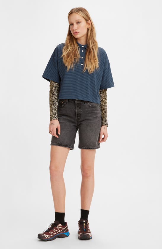 Levi's Straight-leg Denim Shorts In Blended