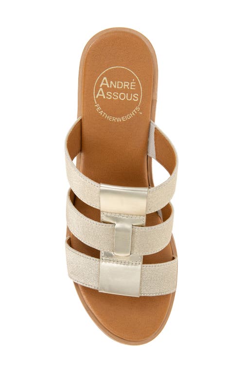 Andre Assous André Assous Bentley Wedge Sandal In Platino
