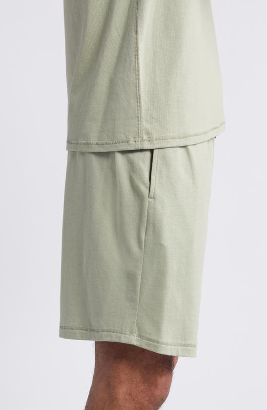 Shop Nordstrom Organic Cotton & Tencel® Modal Lounge Shorts In Green Clay