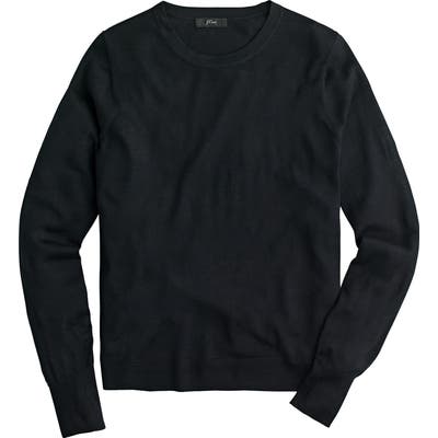 J.crew Margot Crewneck Re-Imagined Wool Sweater, Black