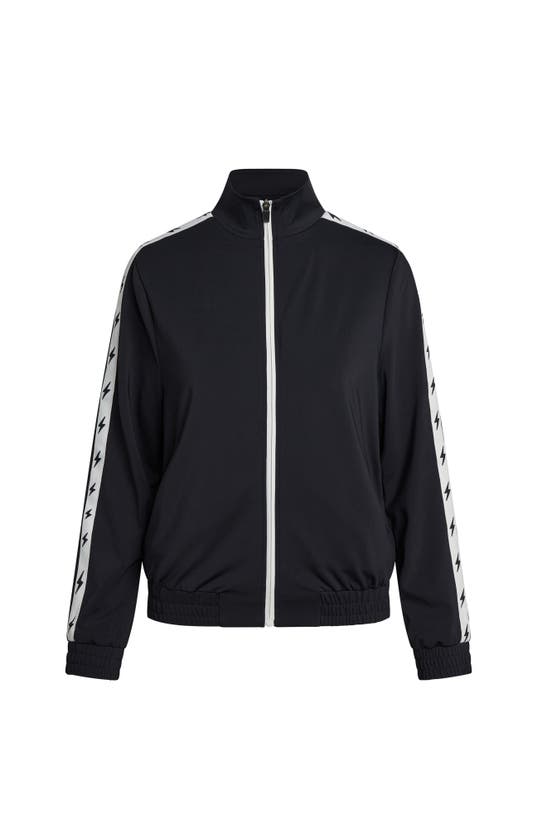 Shop Electric Yoga Bolt Track Jacket In Black/white