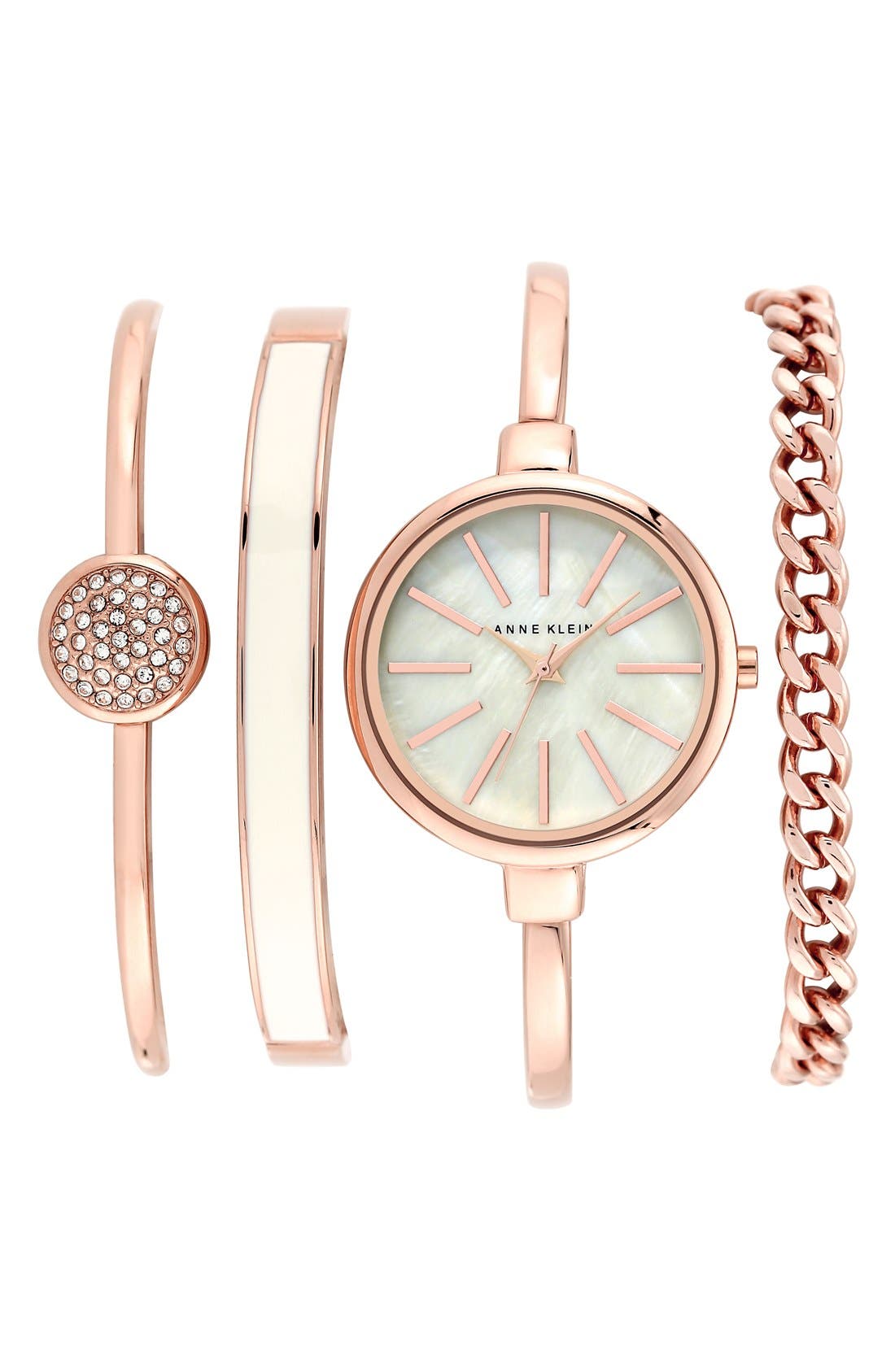 Anne Klein Boxed Bracelet & Bangle Watch Set, 32mm Nordstrom