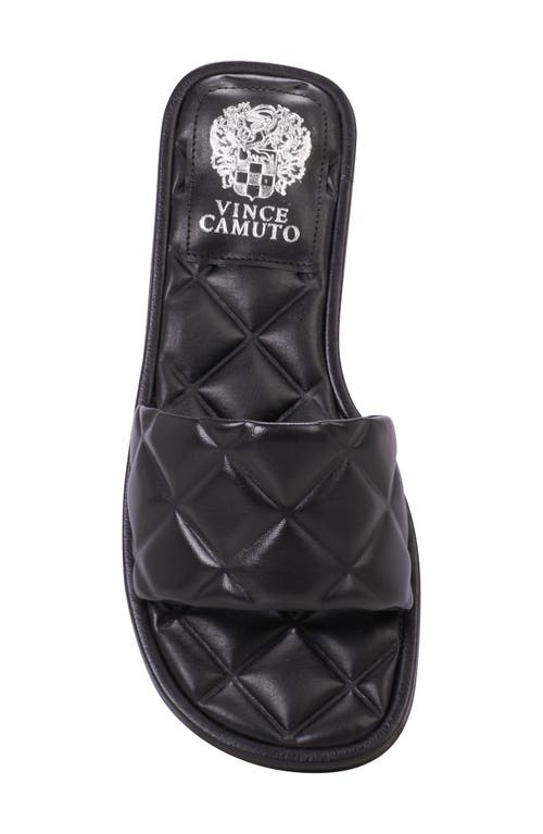 Shop Vince Camuto Brennda Quilted Slide Sandal In Black