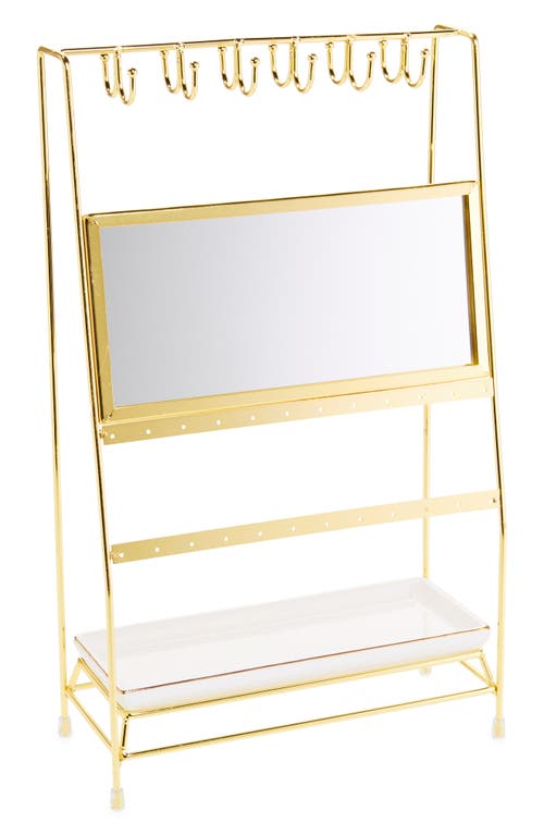 Nordstrom Jewelry Stand with Vanity Tray in White- Gold at Nordstrom