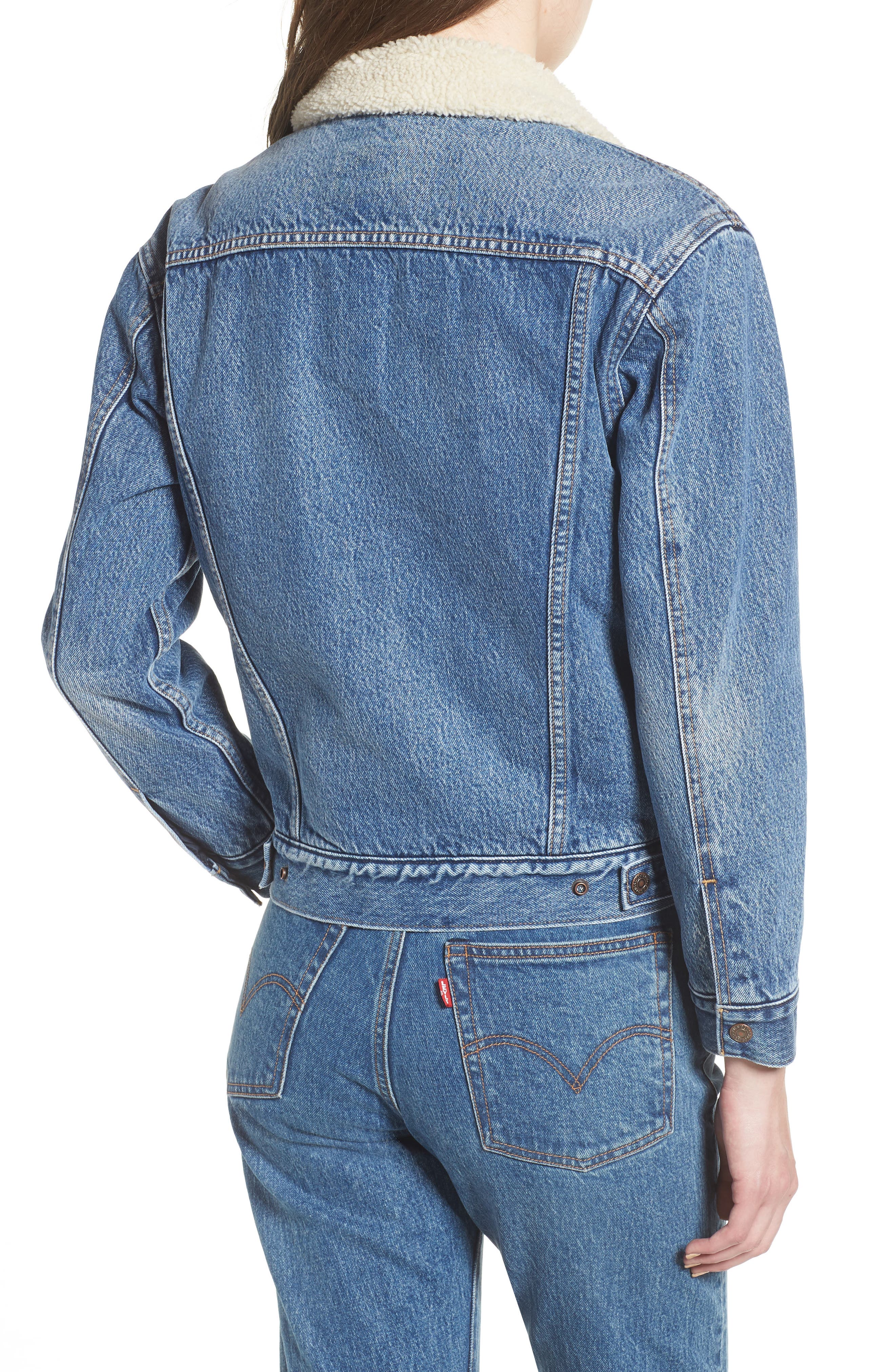 levis denim jacket fur inside