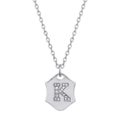 Stella + Ruby Nom De Plume Initial Pendant Necklace