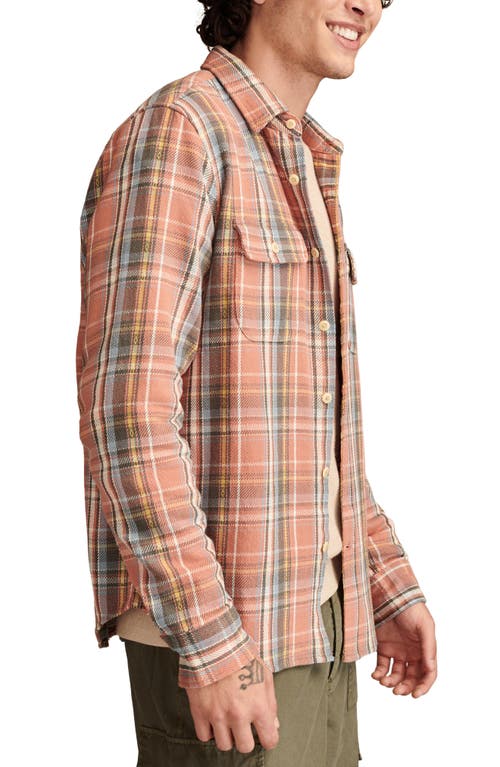 Shop Lucky Brand Brushed Dobby Twill Workshirt In Pink Multi