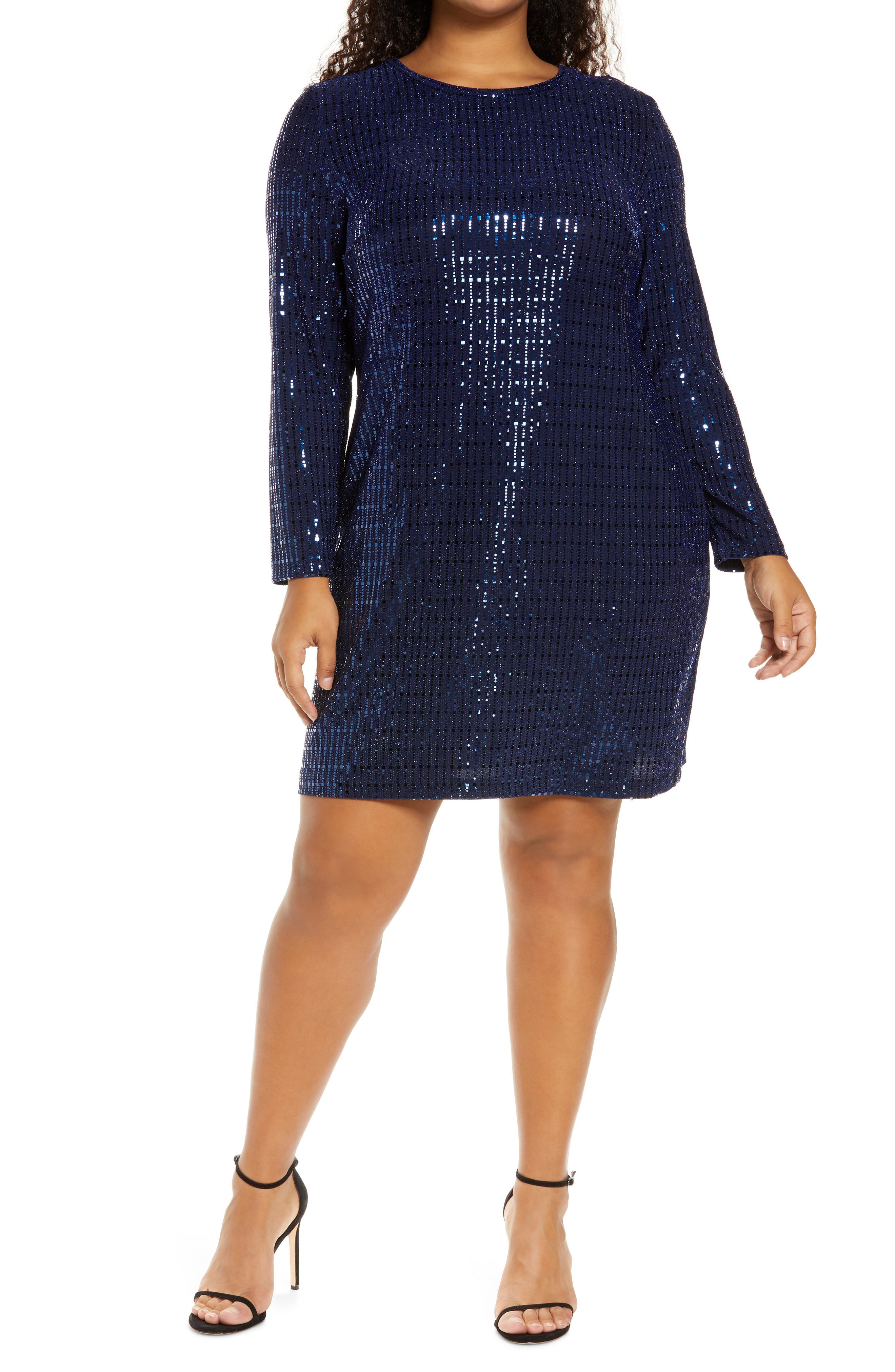 navy blue sequin dresses