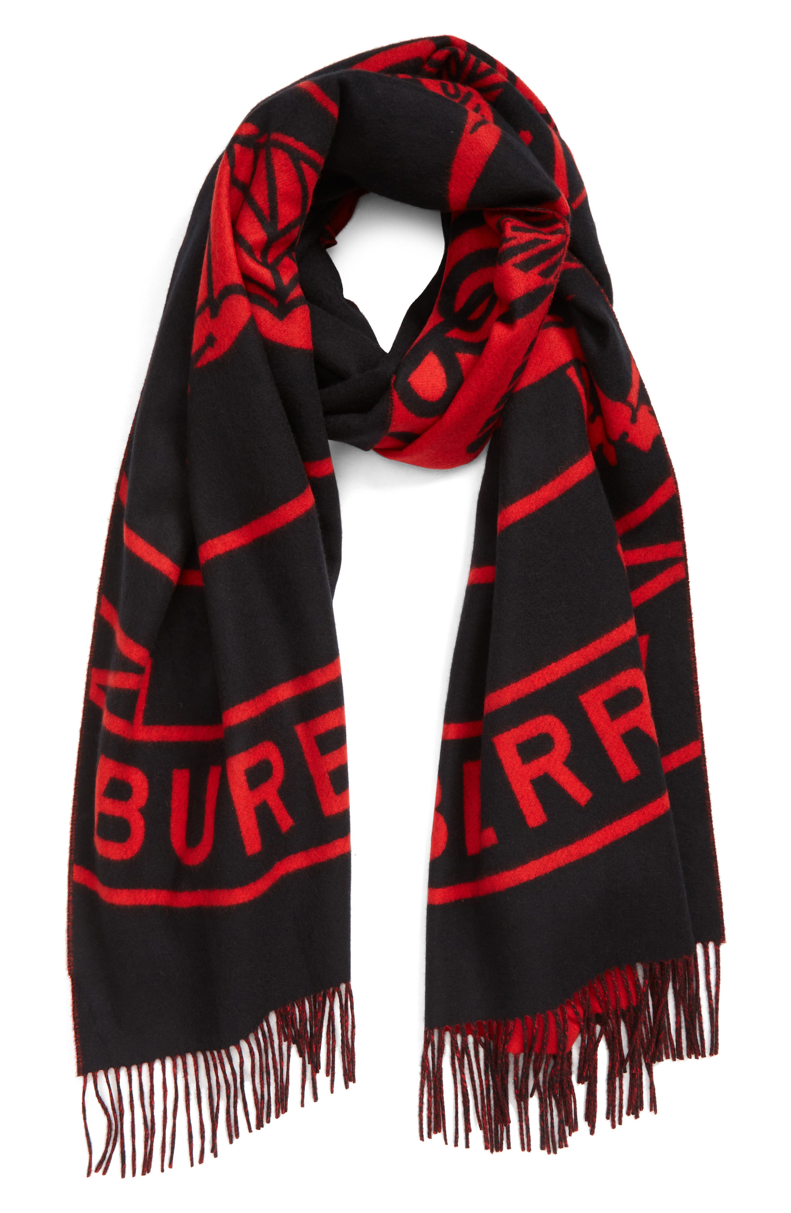Burberry EKD Oversize Jacquard Cashmere 