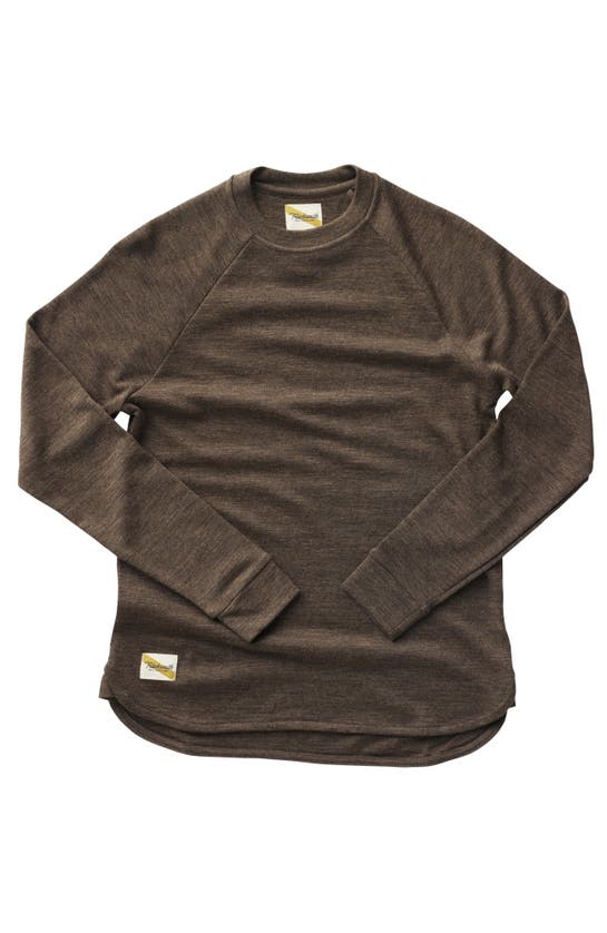 Shop Tracksmith Downeaster Crew In Coffee Heather