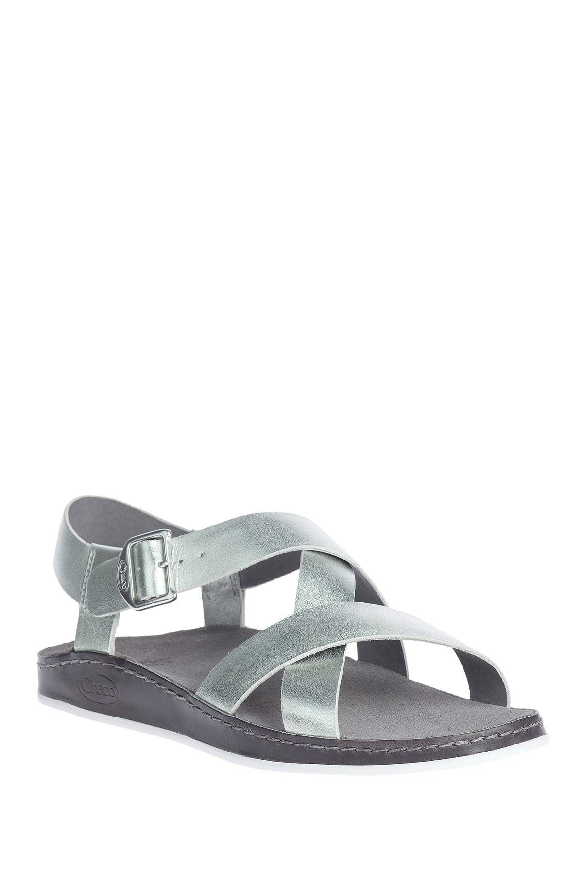 Chaco Wayfarer Strappy Sandal In Silver Metallic ModeSens