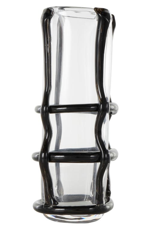 Ginger Birch Studio Recycled Glass Vase In Black