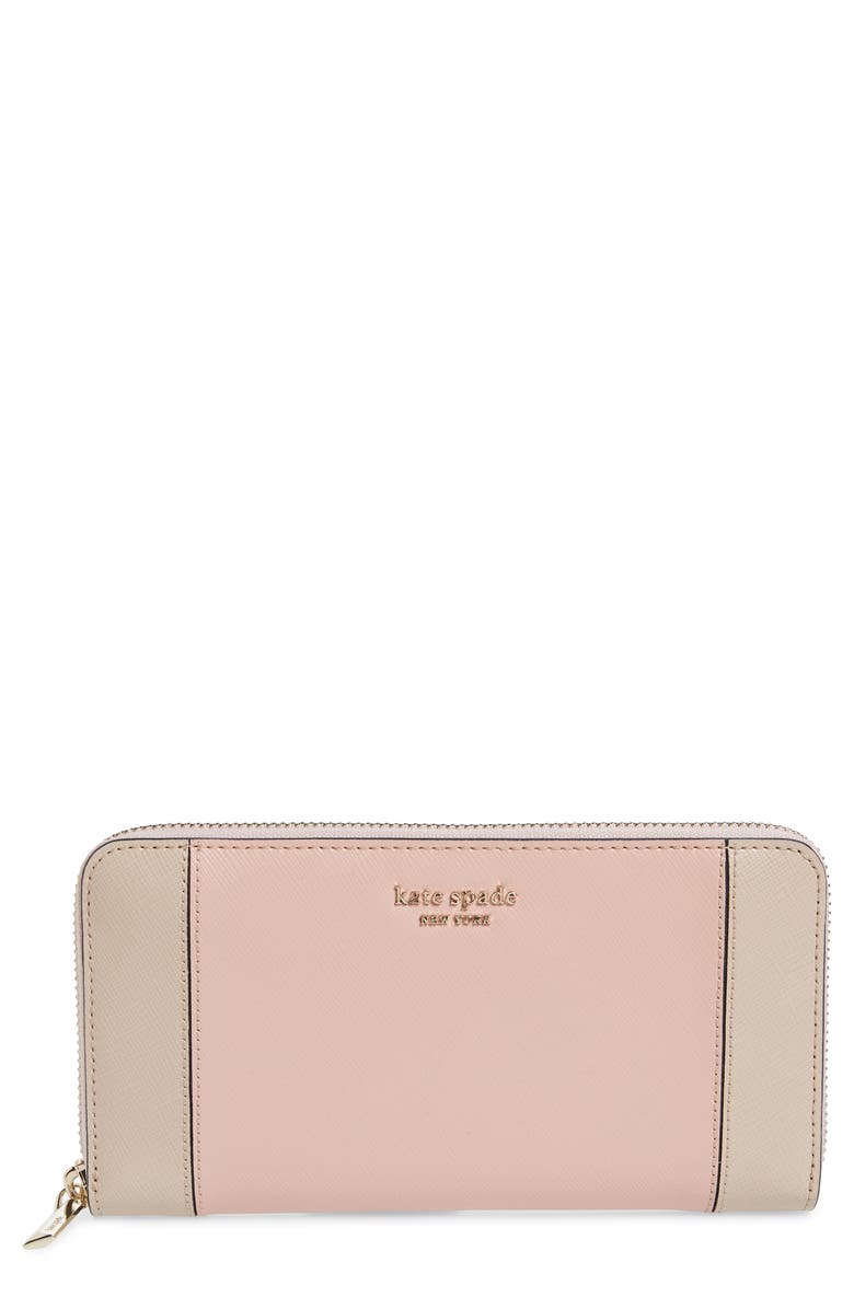 kate spade new york spencer zip around leather continental wallet ...