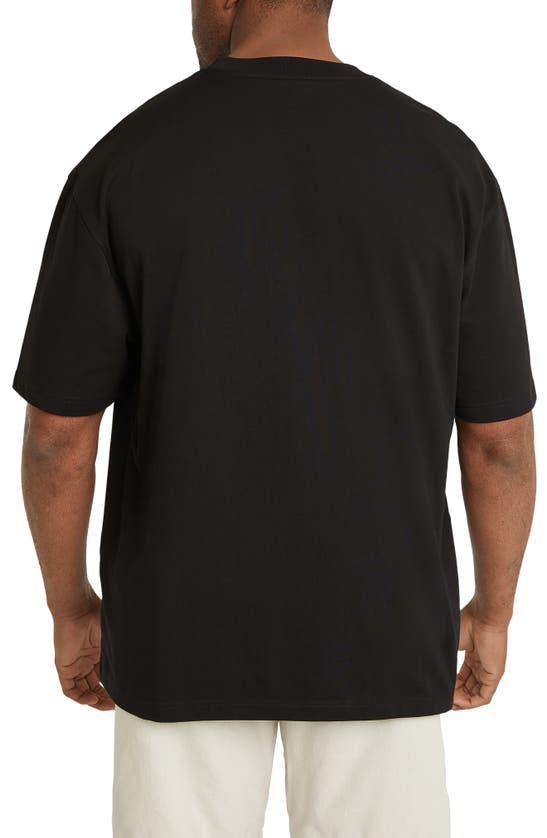 Shop Johnny Bigg Relaxed Fit Cotton Pocket T-shirt In Black