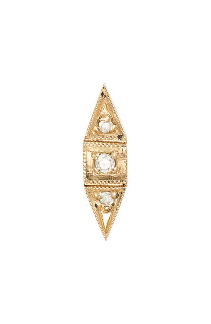JENNIE KWON DESIGNS DECO POINT DIAMOND SINGLE STUD EARRING,20-4300-14