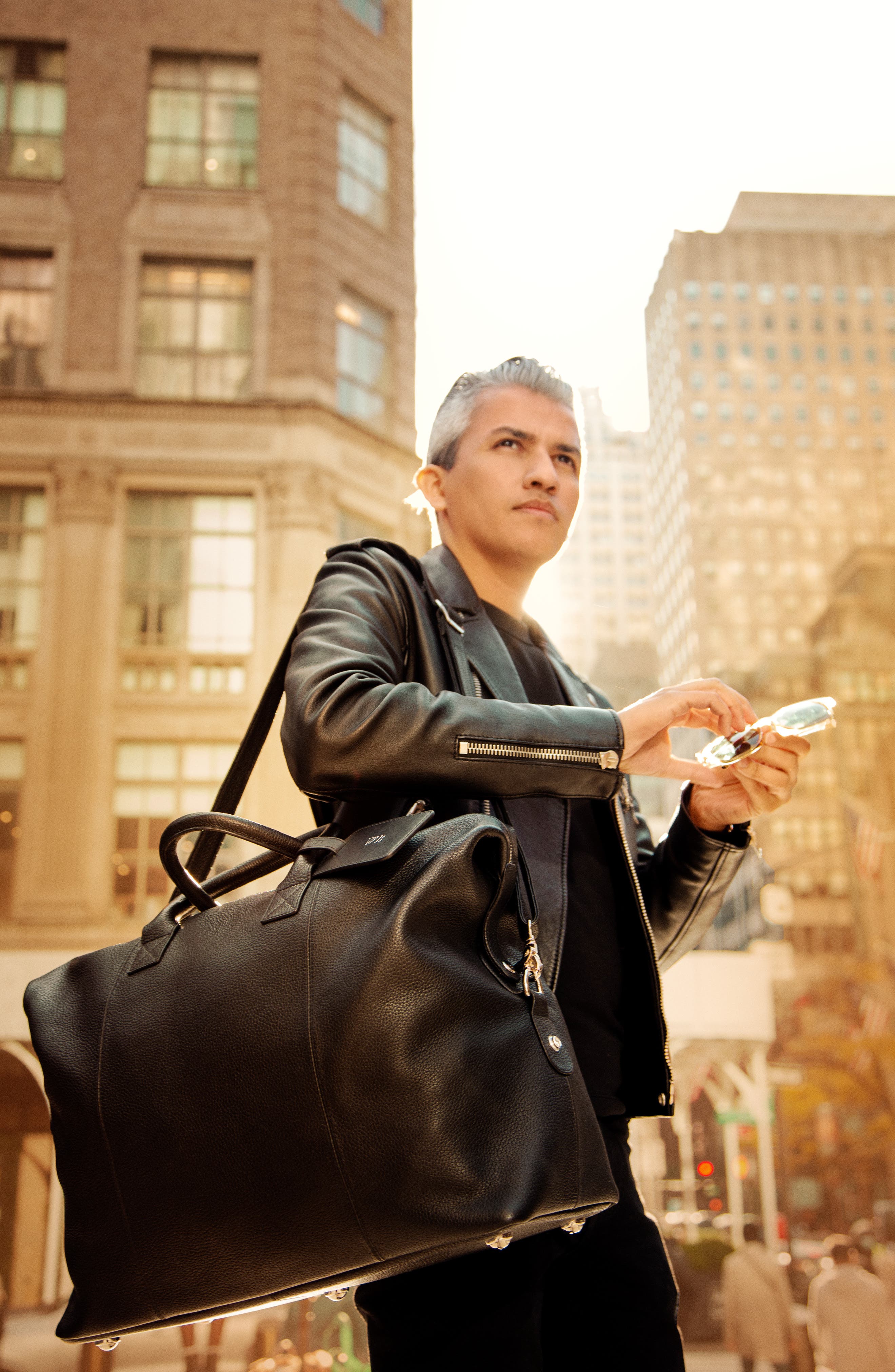 ROYCE New York Weekender Leather Duffle Bag Nordstrom