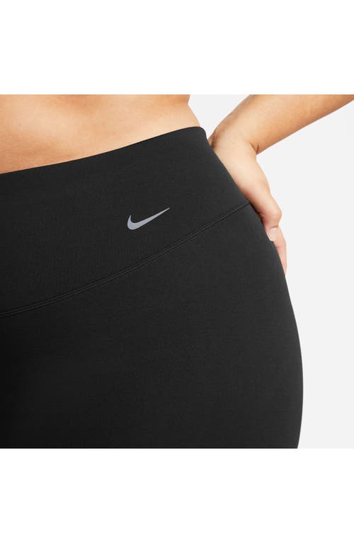 Shop Nike Zenvy Gentle Support High Waist 7/8 Leggings In Black/black