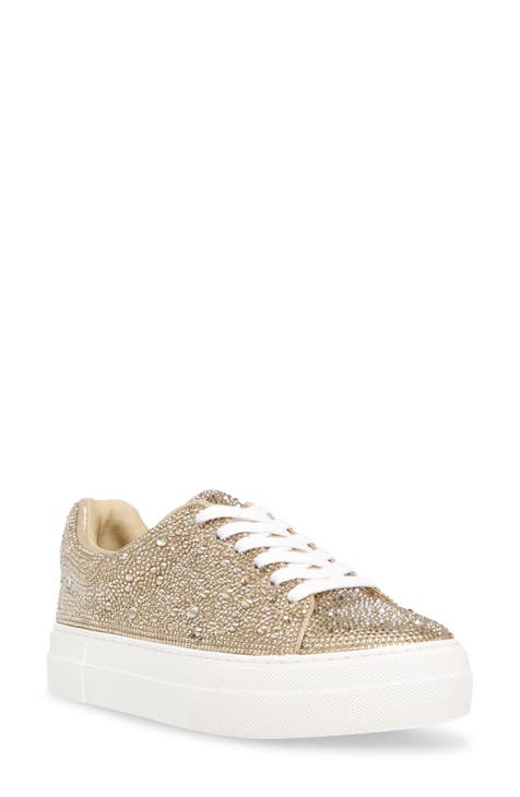 Sidny Crystal Pavé Platform Sneaker (Women)