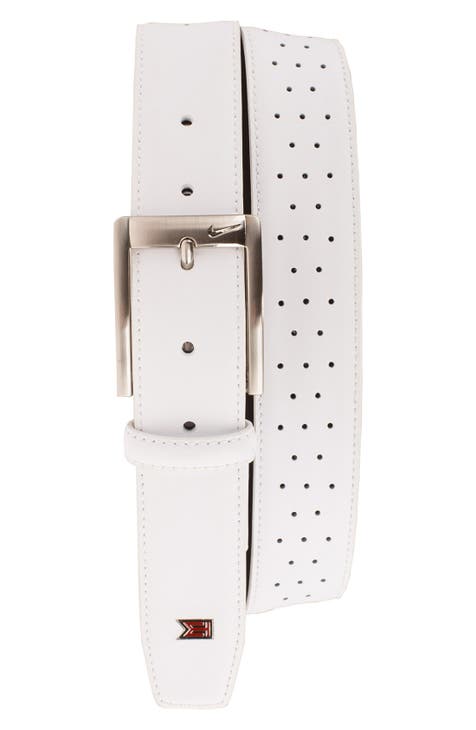 All white outlet belt