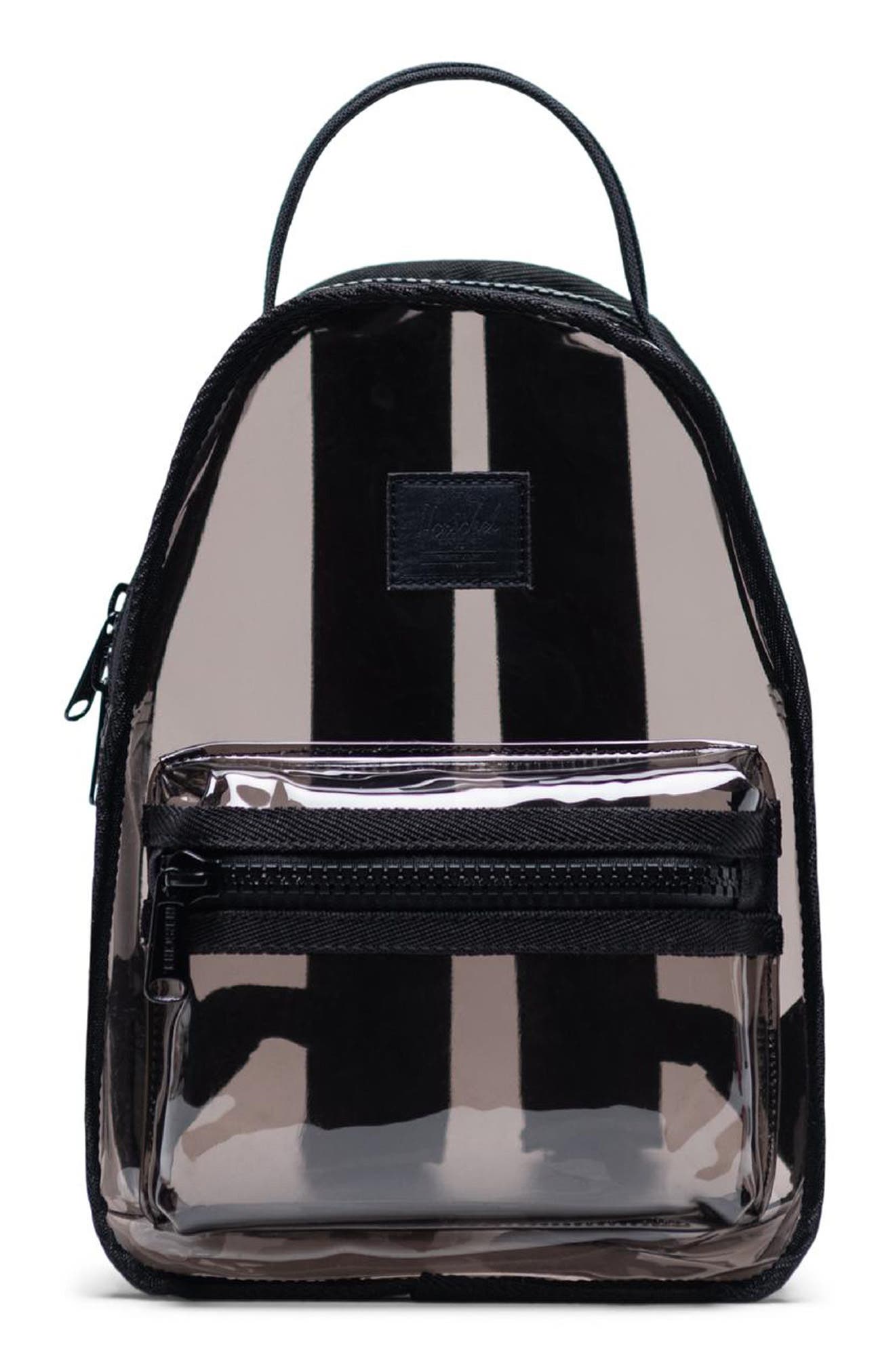 clear herschel backpack