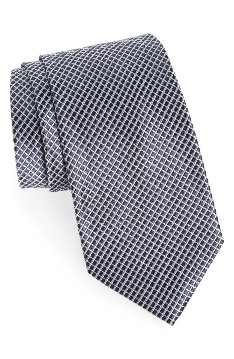Nordstrom Men's Shop Micro Grid Silk Tie (X-Long) | Nordstrom