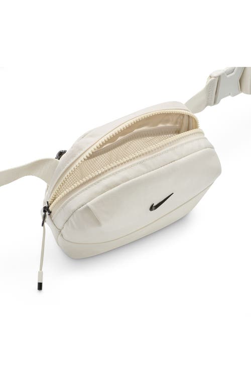 Shop Nike Aura Belt Bag In Light Bone/light Bone/black