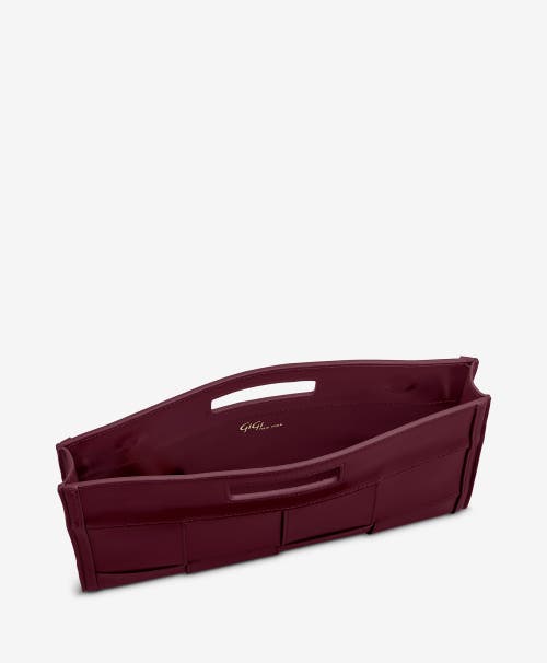 Shop Gigi New York Remy Clutch In Bordeaux