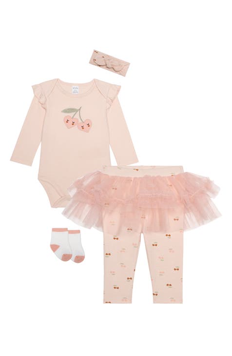 Bodysuit, Tutu Leggings, Headband, & Socks Set (Baby)