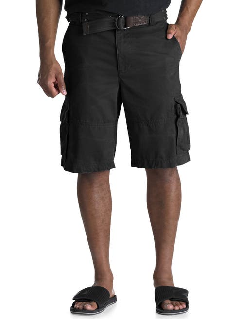 Society of One by DXL Distressed Cargo Shorts Black at Nordstrom,