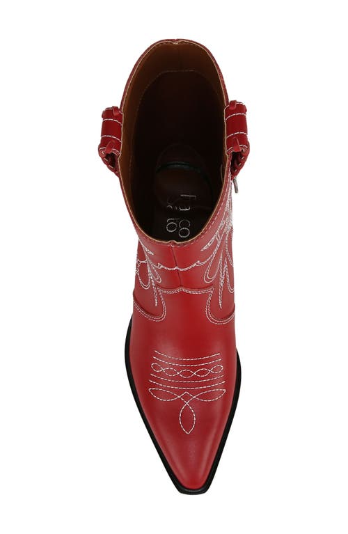 Shop Franco Sarto Bianca Western Boot In Red