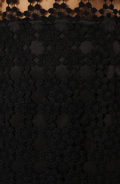 Petal And Pup Petal & Pup Lauren Lace Overlay Dress In Black