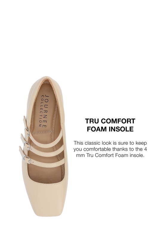 Journee Collection Darlin Multi Strap Mary Jane Flat In Beige