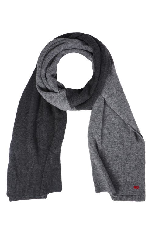 Frances Valentine Colorblock Scarf in Charcoal Multi 