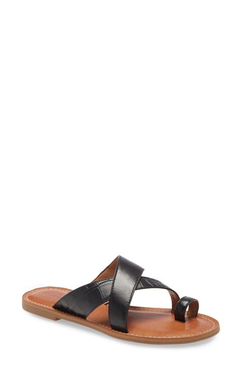 flat mule slides open toe