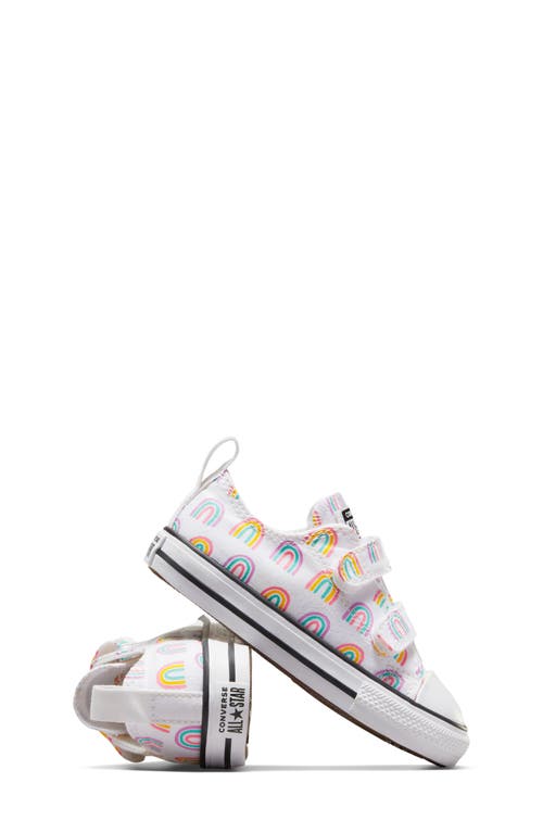 Converse Chuck Taylor® All Star® 2v Rainbow Print Sneaker In White/grape Fizz/amarillo