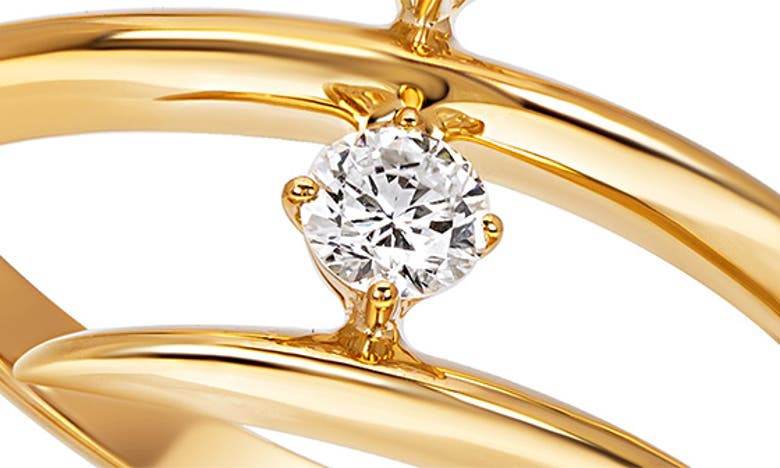 Shop Hueb Diamond Wrap Ring In Yellow Gold