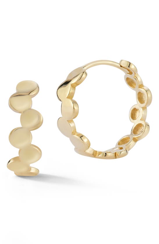 Ember Fine Jewelry 14k Gold Dot Hoop Earrings