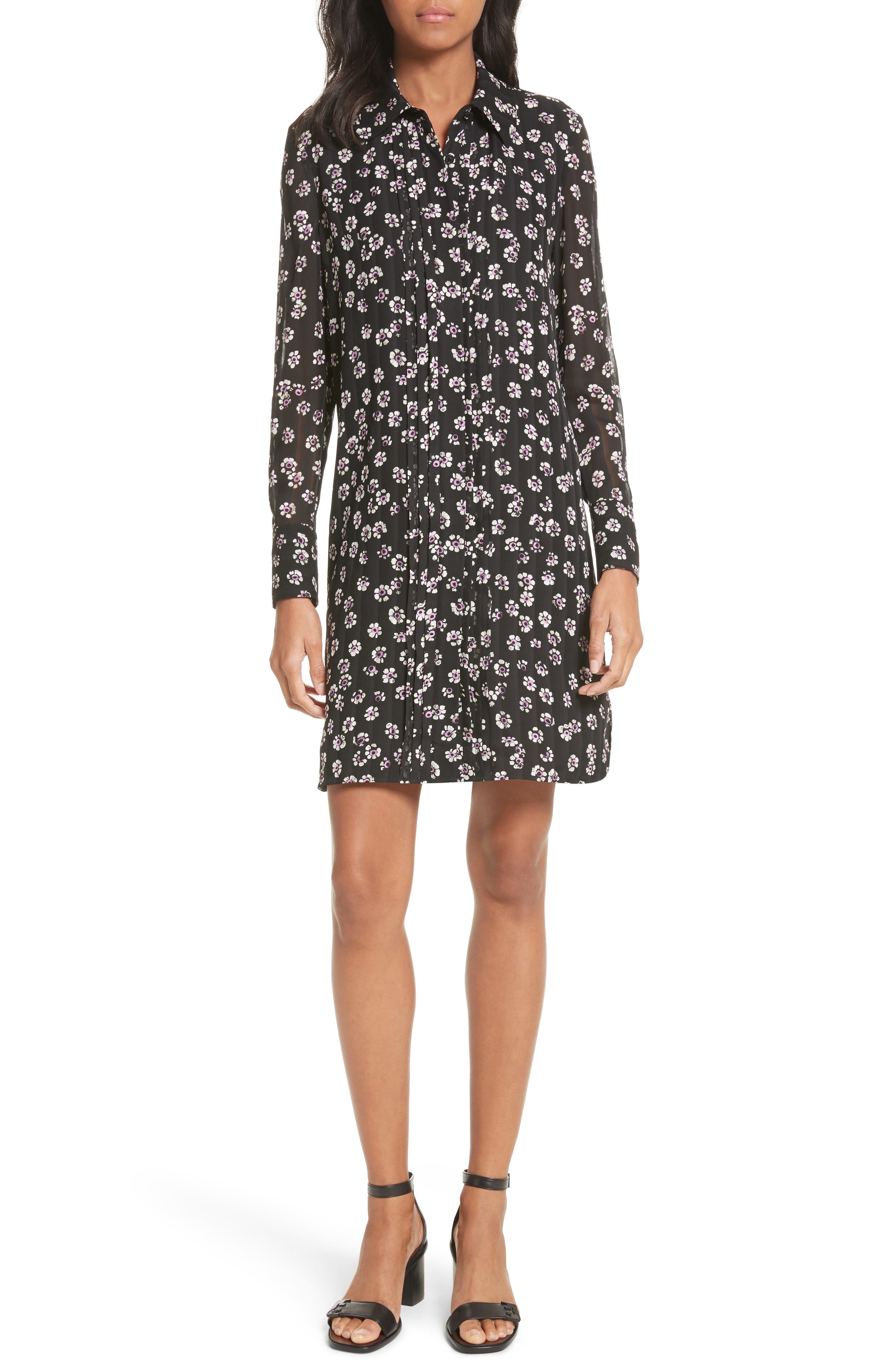 tory burch silk shirt dress