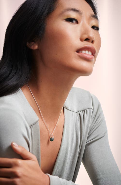 Shop Cast The Daring Tahitian Pearl Pendant Necklace In Silver