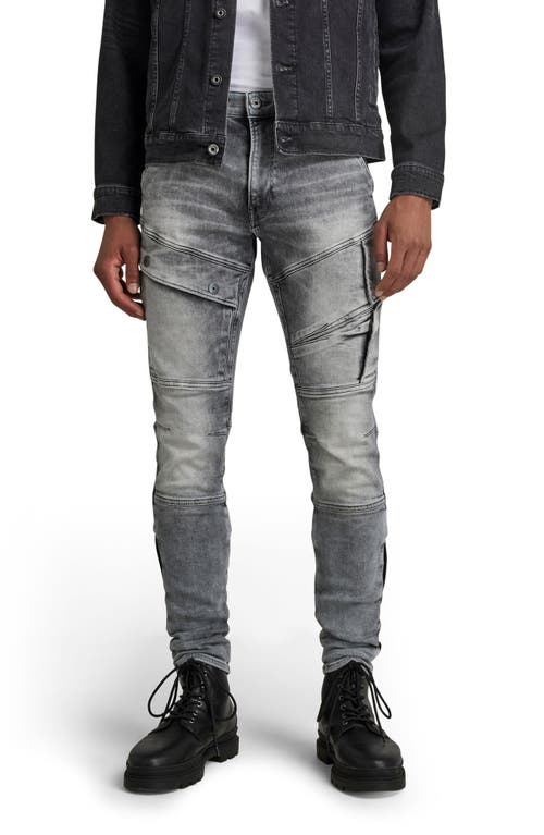 Airblaze 3D Cargo Skinny Jeans in Faded Seal Grey