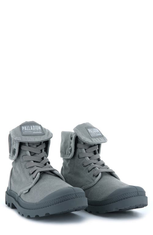 Palladium 'baggy' Canvas Boot In Titanium/high Rise