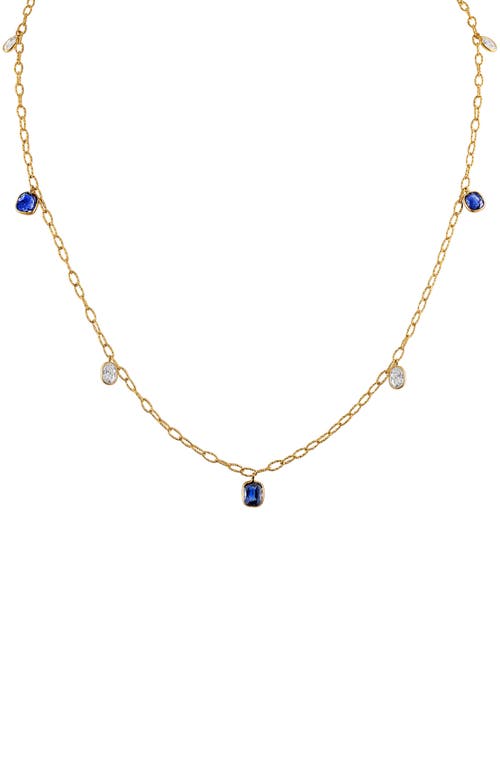 Mindi Mond Tinsel Burma Sapphire & Diamond Necklace In Gold