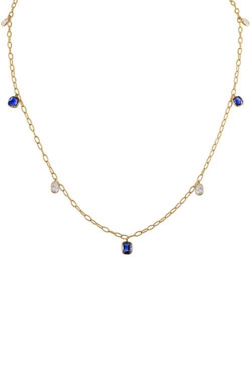 Shop Mindi Mond Tinsel Burma Sapphire & Diamond Necklace In Yellow Gold/diamond/sapphire