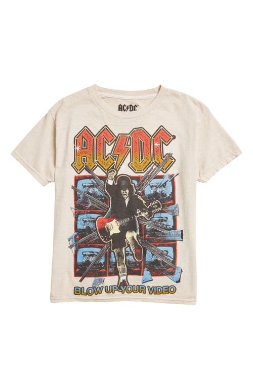 Philcos Kids' AC/DC Cotton Graphic T-Shirt Natural Pigment at