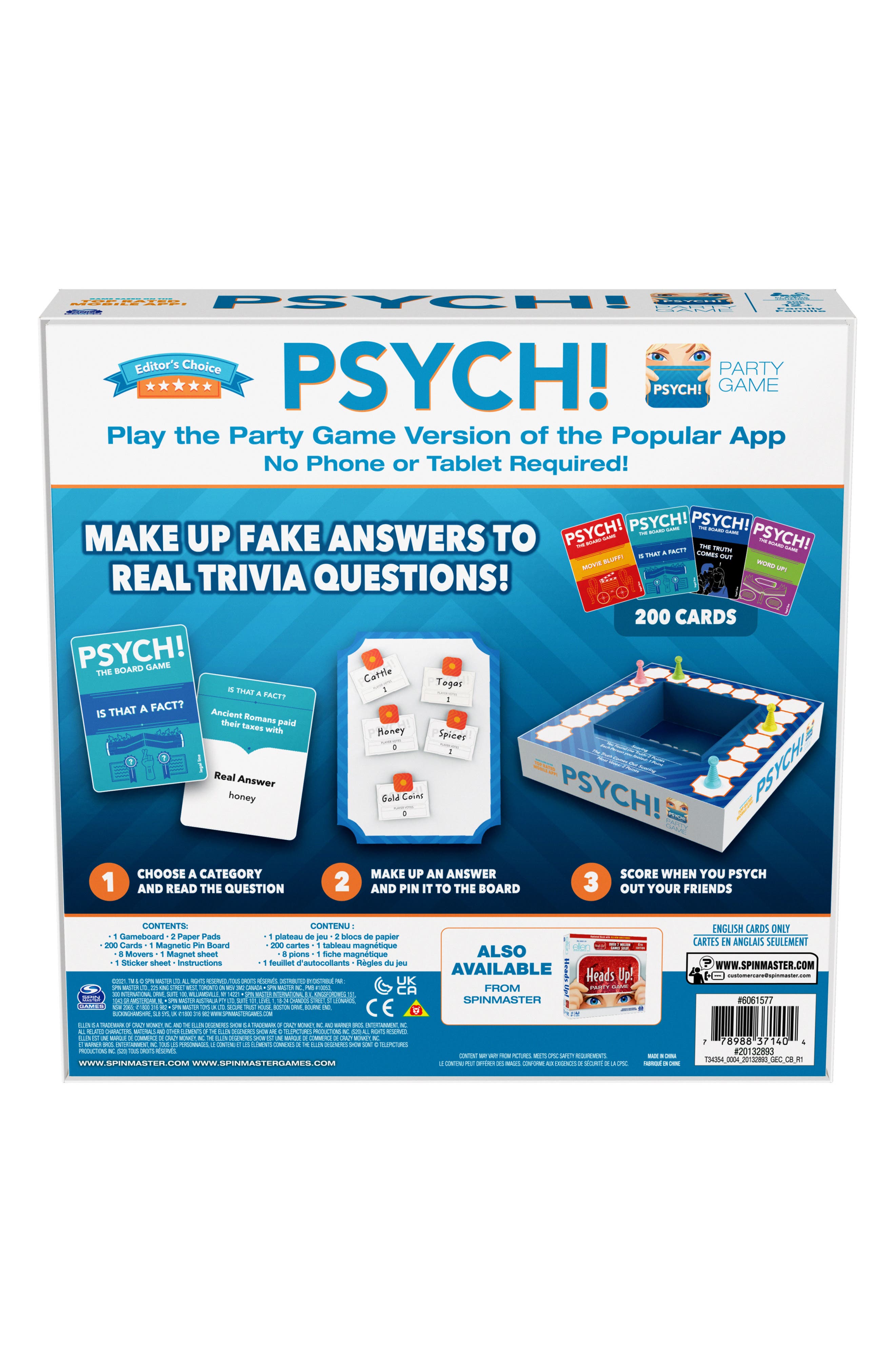 Spin Master Psych! Ellen's Party Game | Nordstromrack