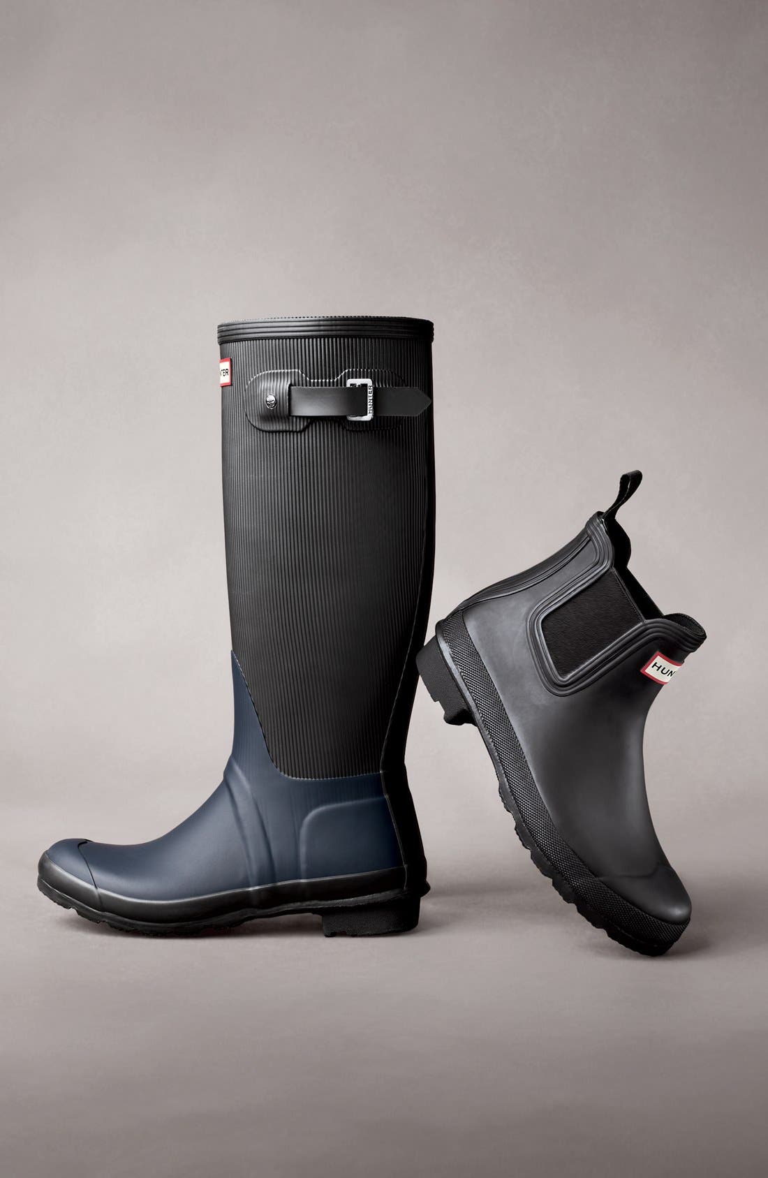 hunter chelsea rain boots womens