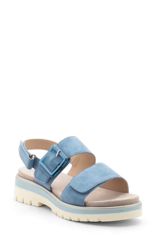 Shop Ara Marbella Slingback Platform Sandal In Coolblue