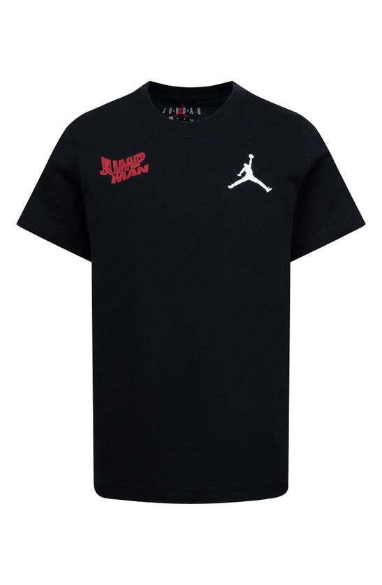 Jordan Kids' Jdb Wavy Motion Jumpman Graphic T-shirt In Black