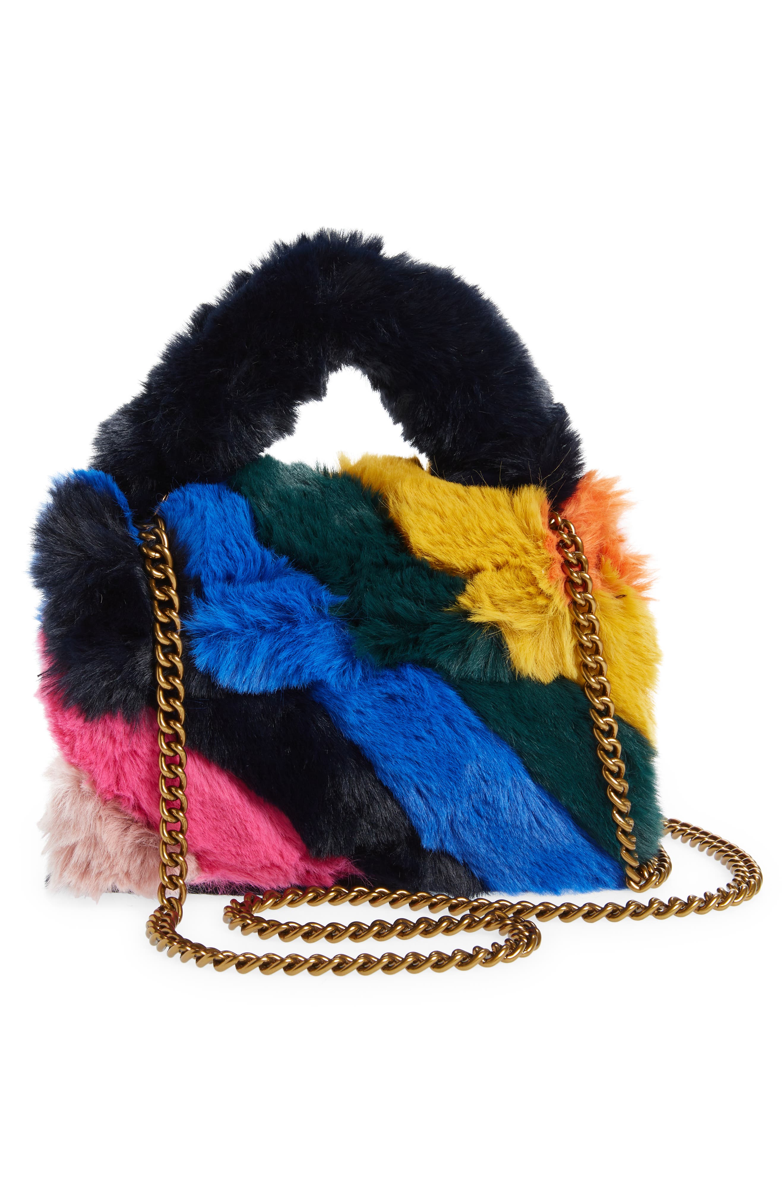 Mini Kensington Faux Fur Crossbody Bag 