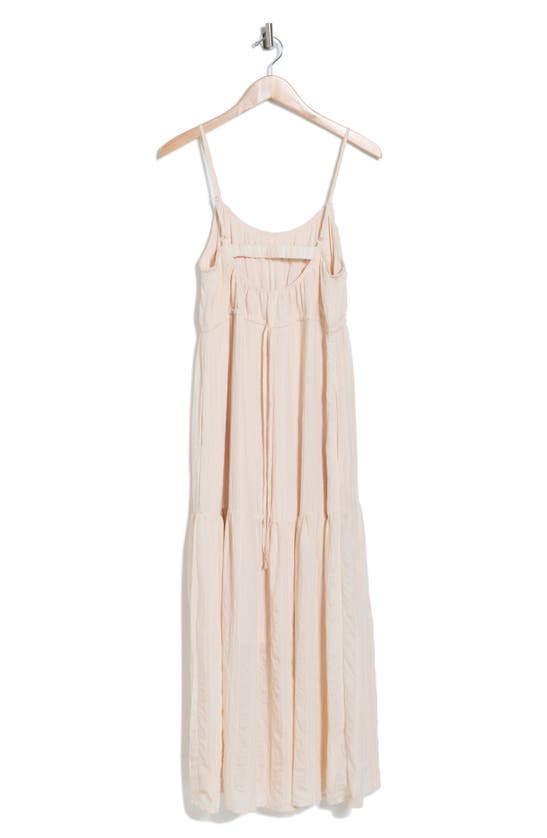 Shop Lovestitch Tiered Maxi Dress In Natural